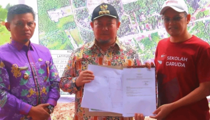 Dirjen Saintek Ahmad Najib Burhani Tinjau Lokasi Rencana Pembangunan SMA Unggulan Garuda