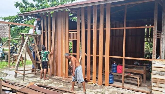 Bangun RTLH, Warga Tewang Baringin Sambut Baik Program TMMD Imbangan ke-128 Tahun 2026