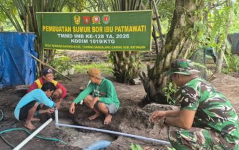 Kodim 1019/Katingan Hadirkan Fasilitas Air Bersih untuk Warga Tewang Baringin