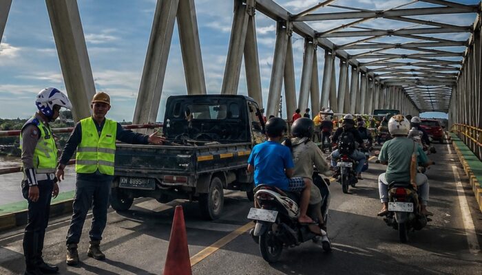 Jembatan Sei Katingan Buka-Tutup hingga 21 September, Dua Malam Ditutup Total