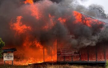 SDN 1 Bunga Mawar Kapuas Terbakar, Penyebab Masih Diselidiki
