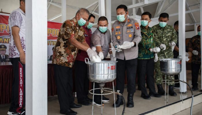 Polres Lamandau Musnahkan 7,2 Kilogram Sabu