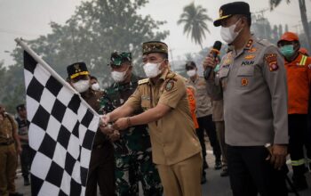 Seremoni Penanganan Karhutla Kalteng Disorot di Media Sosial