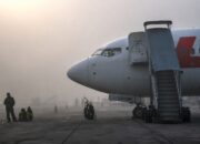 Kabut Asap Ganggu Penerbangan Bandara Tjilik Riwut