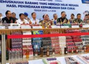 101 Penindakan Bea Cukai Berujung Pemusnahan BKC Ilegal Rp1,35 Miliar