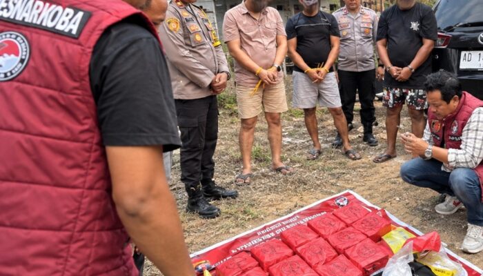 Polres Lamandau Sita 16,3 Kg Sabu, Tiga Tersangka Diamankan