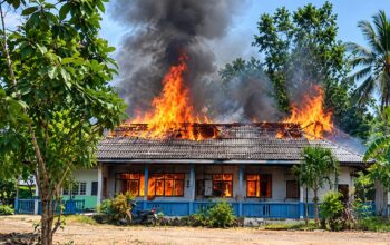 Tiga Ruang Kelas SDN 1 Pangkut Terbakar