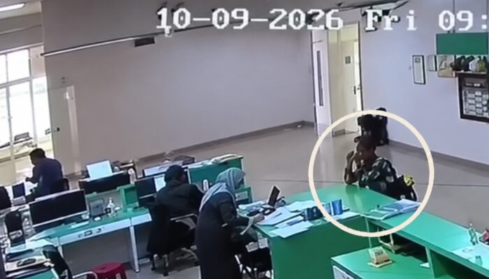 Pencurian Tas Milik Perawat RSUD Murjani Terekam CCTV