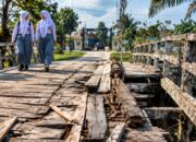 Jembatan SMAN 1 Samuda Kotim Rusak, 600 Siswa Terancam